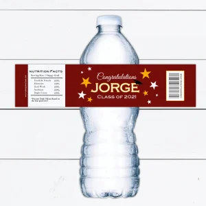 custom water bottel labels